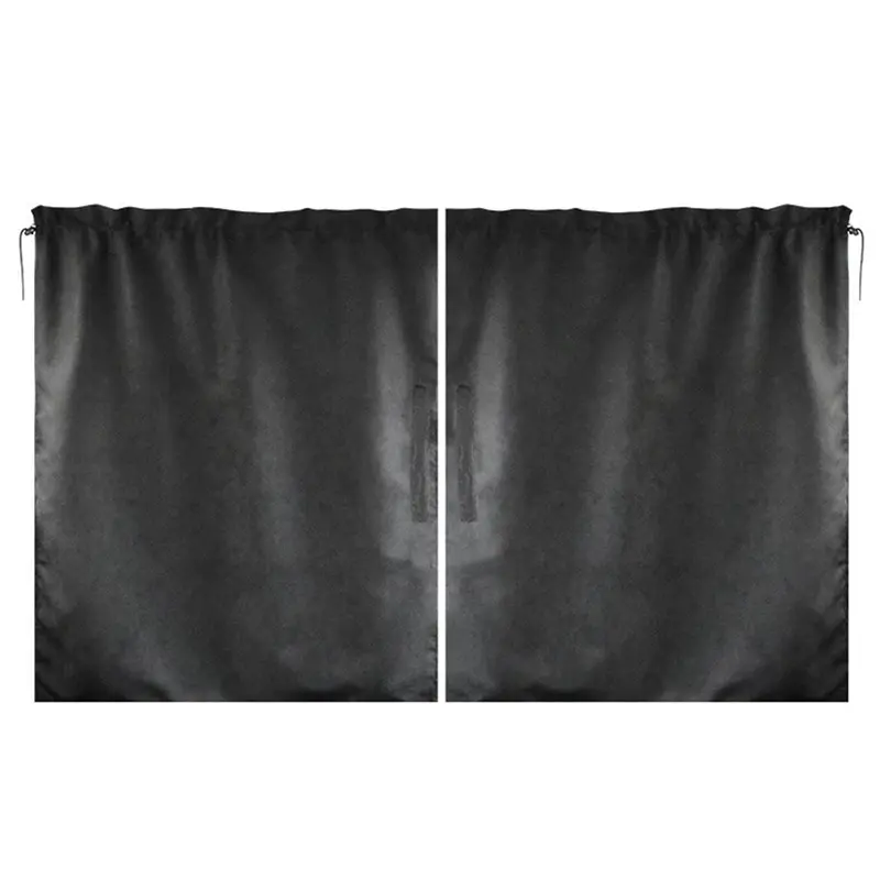 2Pcs Car Isolation Curtain Sealed Taxi Cab Partition Protection Commercial Vehicle Air-conditioning Sunshade and Privacy Curtain