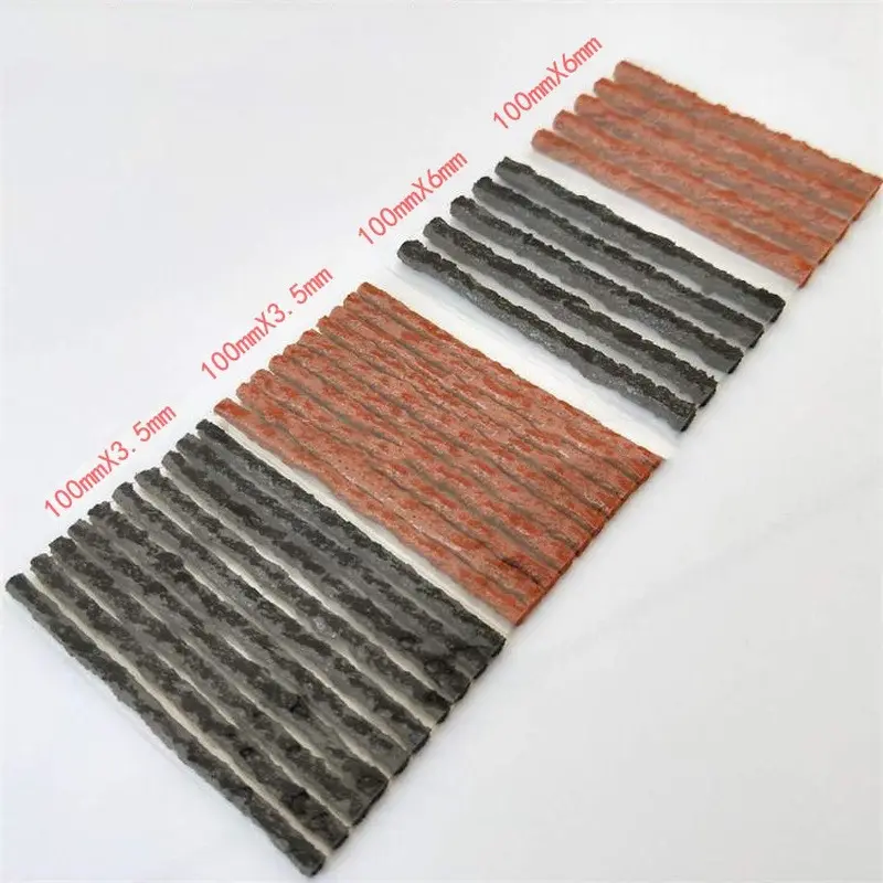 Car Tire Repair Strip Motorcycle Tubeless Tyre Wheels Puncture Plug Seal Tape Repair Tools Bike Vacuum Tire Repair Rubber Strips