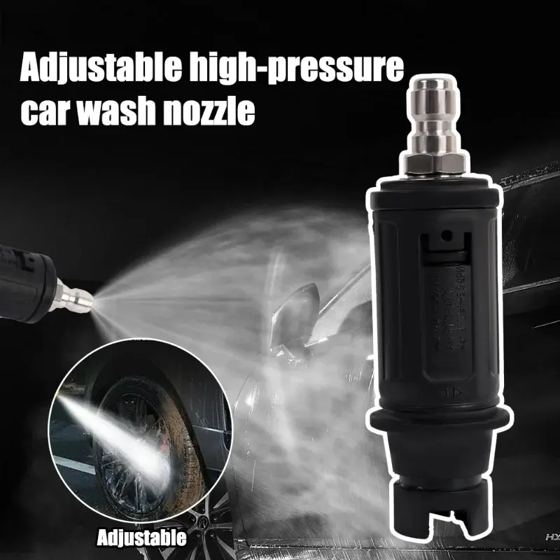 1/4 Quick Connector Car Washing Nozzle Adjustable Spray Nozzle for High Pressure Washer 3000 PSI Water Jet Cleaner Lance Tools