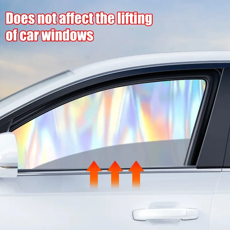 Car Side Window Curtain Sun Shade Magnetic Car Sunshade Summer Front/Back Sun Protection Cover UV Blocking Provacy Curtains