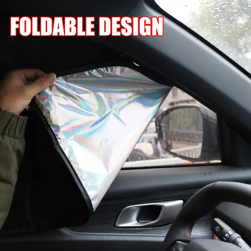 Car Side Window Curtain Sun Shade Magnetic Car Sunshade Summer Front/Back Sun Protection Cover UV Blocking Provacy Curtains