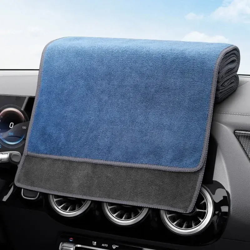 4 Sizes High-end Microfiber Car Washing Towel Auto Cleaning Drying Cloth Hemming Car Care Detailing Cloth Water Absorption Rag