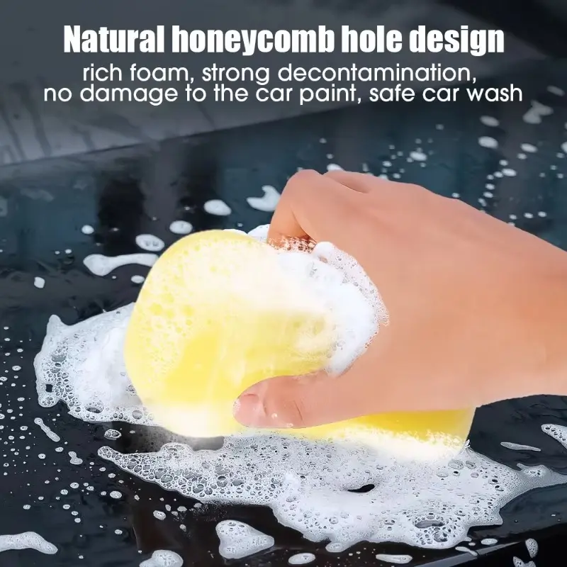 High-density Car Washing Sponges Large Honeycomb 8-shaped Sponges Block Car Cleaning Waxing Tools Cleaning Accessories