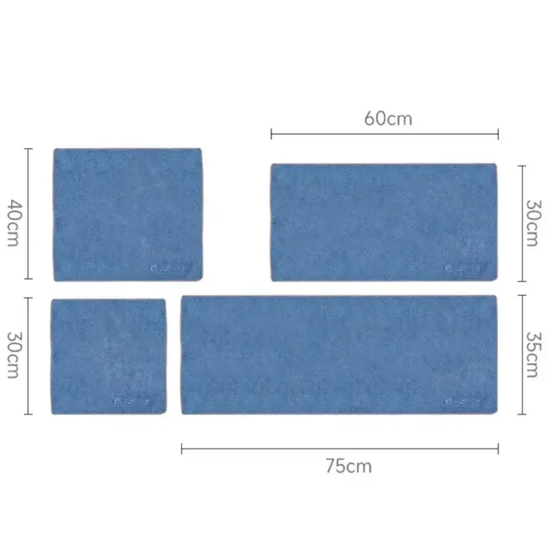 4 Sizes High-end Microfiber Car Washing Towel Auto Cleaning Drying Cloth Hemming Car Care Detailing Cloth Water Absorption Rag