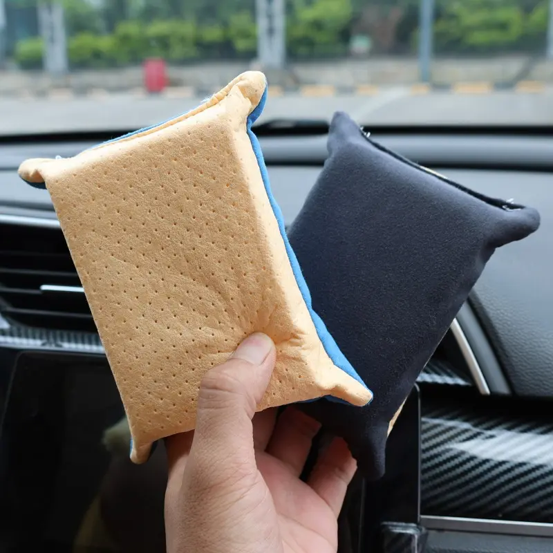 Microfiber Car Cleaning Sponge Windshield Cleaner Window Defogger Sponges Car Mirror Glass Auto Detailing Exterior Washing Tools