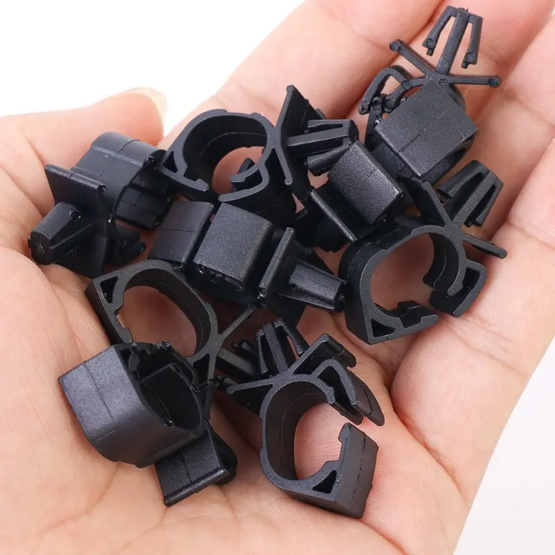 50-5pcs Car Wiring Harness Fastener Fixed Retainer Clip Automobile Pipe Tie Wrap Cable Clamp Oil Beam Line Hose Bracket Tools