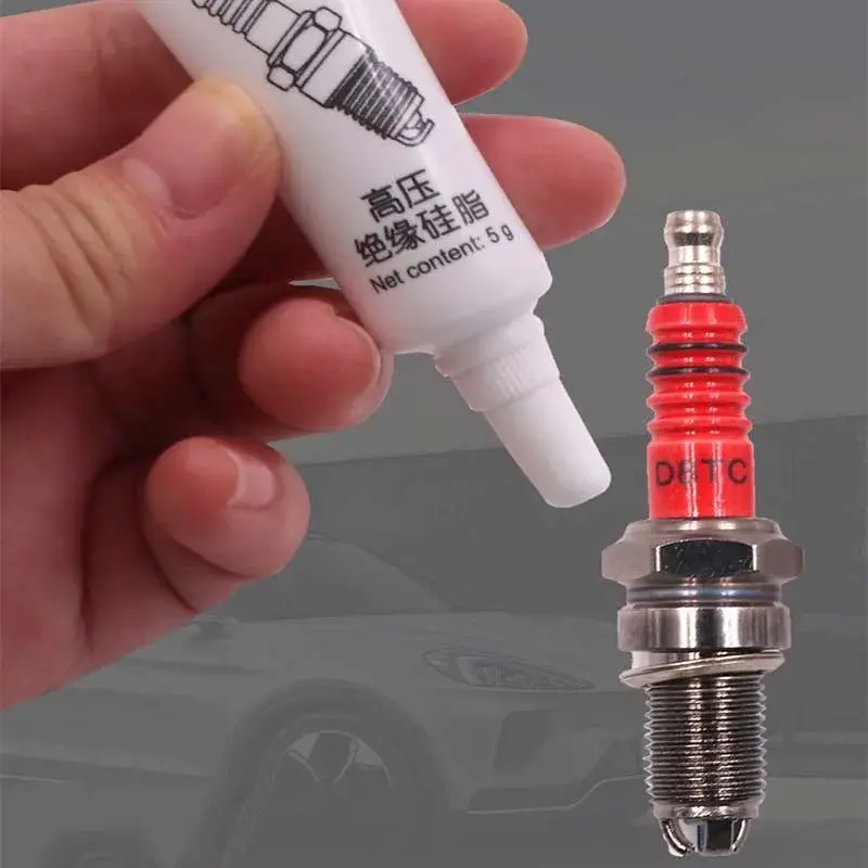 Car Spark Plug High Voltage Insulated Silicone Grease Ignition Coil Car Spark Plug High and Low Temperature Corrosion Resistance