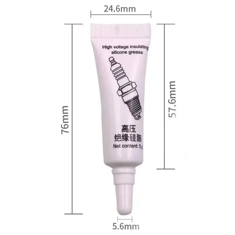 Car Spark Plug High Voltage Insulated Silicone Grease Ignition Coil Car Spark Plug High and Low Temperature Corrosion Resistance