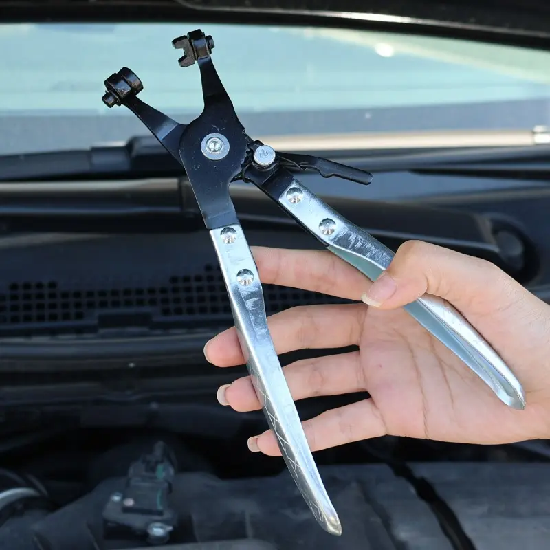 Car Water Pipe Hose Clip Pliers Clamp Swivel Drive Jaw Locking Tool Removal and Installation of Ring-Type Flat-Band Hose Clamps