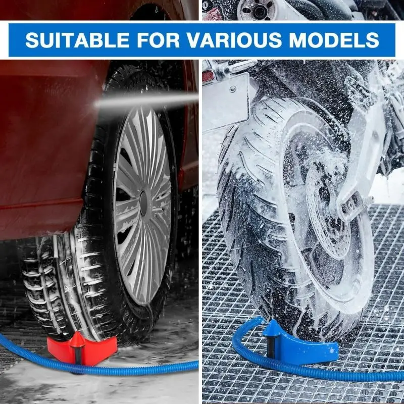 Car Wheel Hose Guide Hose Slide Tire Wedge Universal Car Wash Tool Tire Blocker Multiuse Anti-winder Wire Winder for Car Washing