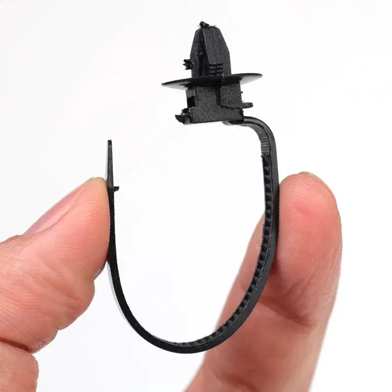 Car Nylon Tie Wrap Cable Fixed Fastener Clips Strap Self-Locking Nylon Cable Ties Car Hose Fastening Storage Organizer