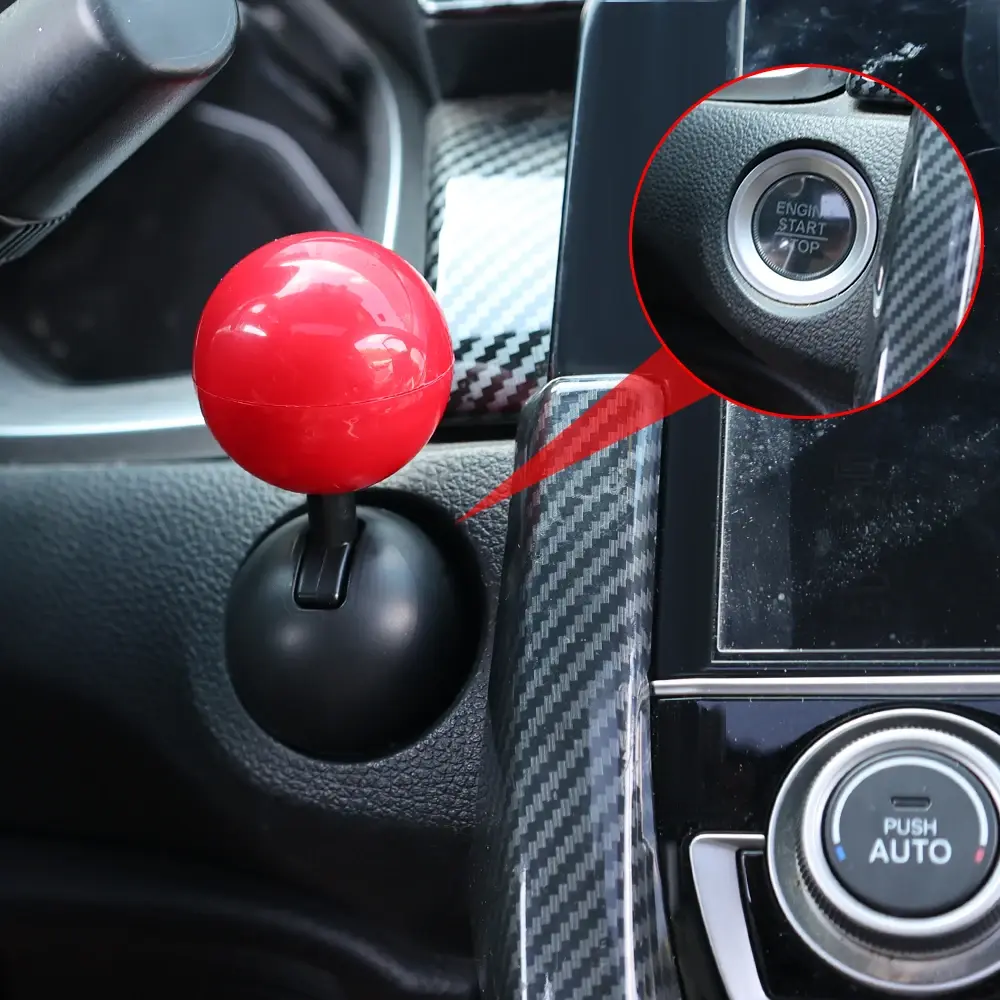 Start Button Push Start Auto Ignition Button Cover Automotive One-Touch Buttons Rocker Cars Engine Push Start Stop Lever
