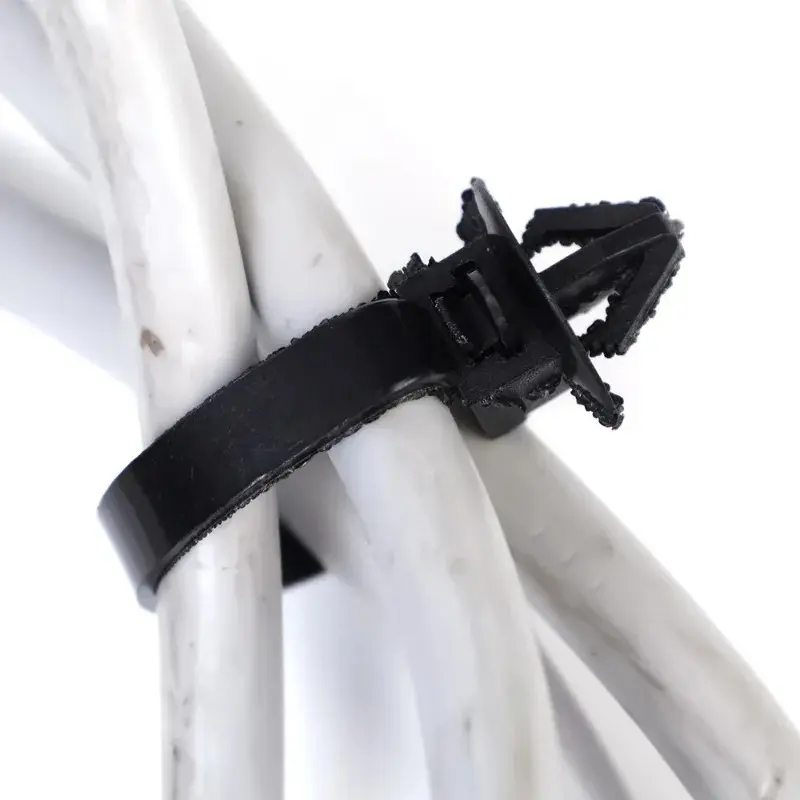 Car Nylon Tie Wrap Cable Fixed Fastener Clips Strap Self-Locking Nylon Cable Ties Car Hose Fastening Storage Organizer