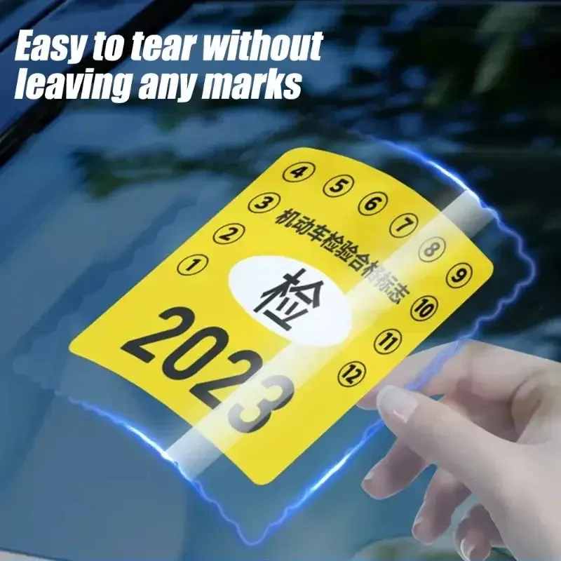 PVC Car Static Sticker Car Windshield Electrostatic Stickers Transparent Windscreen Decal Decor Auto Interior Accessories