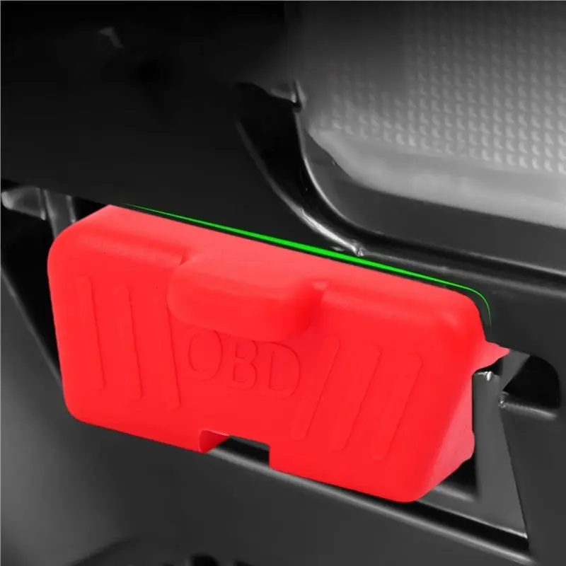 Universal Car OBD Silicone Dust Protection Case OBD Cover Lock Waterproof Vehicles Lid Protector Sleeve Accessories