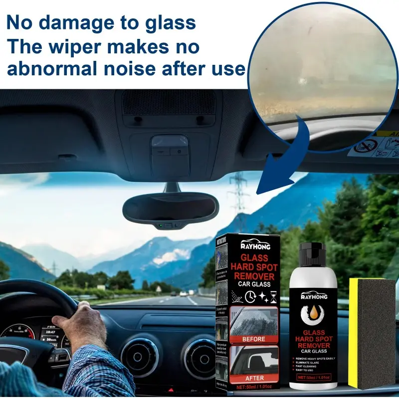 Car Glass Polishing Paste Windshield Anti-Rain Coating Repair Scratch Water Spots Removal Auto Cleaning Glass Oil Film Remover