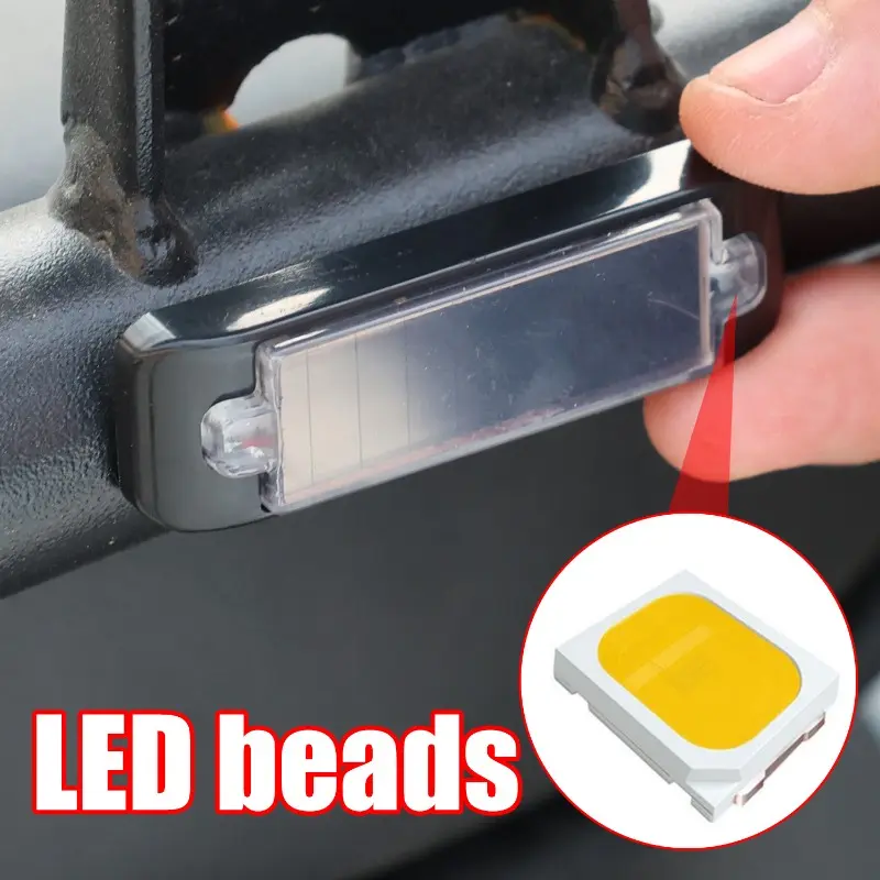Solar Power Warning Light for Car Motorcycles LED Flashlight Indicator in-Night Caution Strobe Warning Light Running Lamp