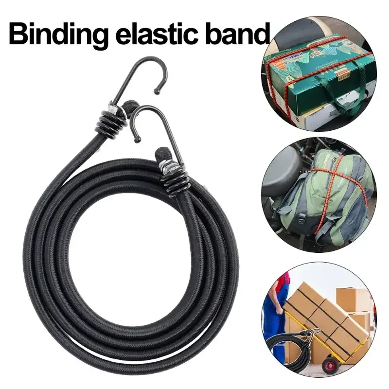 Motorcycle Luggage Strap Rope Cargo Luggage Fixed Straps Elastic Rubber Strapping Tie Bicycle Electric Vehicle Riding Equipment