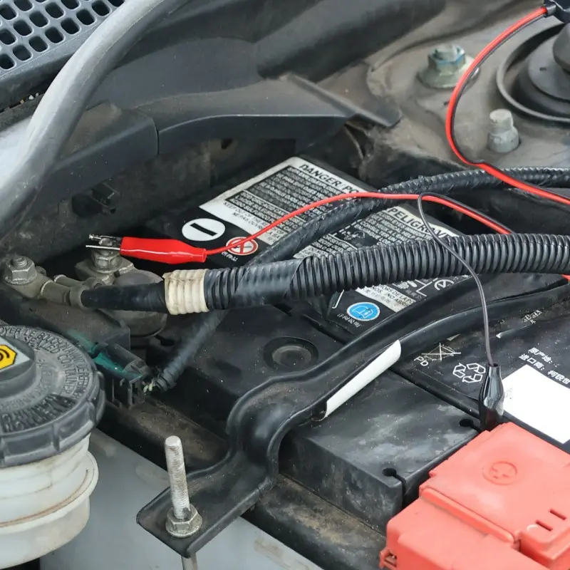 56cm Red and Black Wire Alligator Test Clips Clamp To USB Female Connector Power Adapter Supply Car Diagnostic Tools