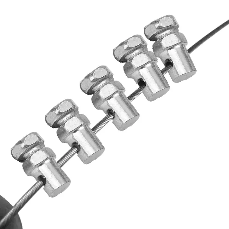 10PCS Universal Brake Line Cable Wire Fixed Screws Fastener for Motorcycle Motorbike Cable Adjustment Fixator