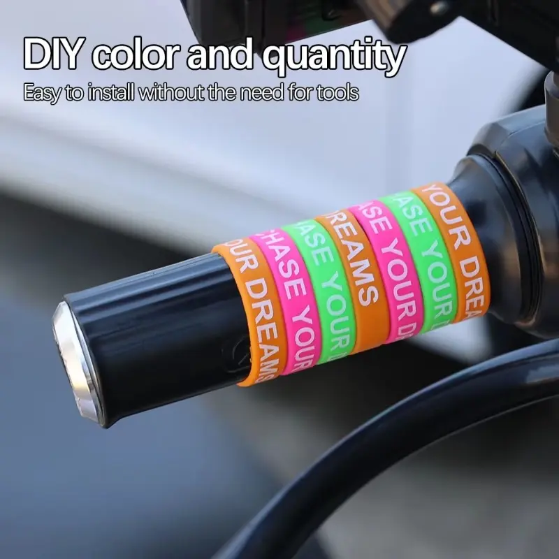 30mm Silicone Nonslip Handle Cover Summer Waterproof Anti Slip Ring Motorcycle Electric Bikes Handlebar Protection Covers