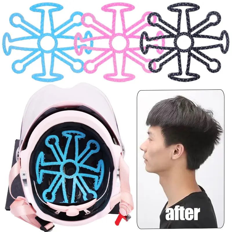 Flexible Helmet Inner Silicone Pad Soft Breathable Helmet Liner Pad Safety Helmet Padding Road Bike Motorcycle Accessories