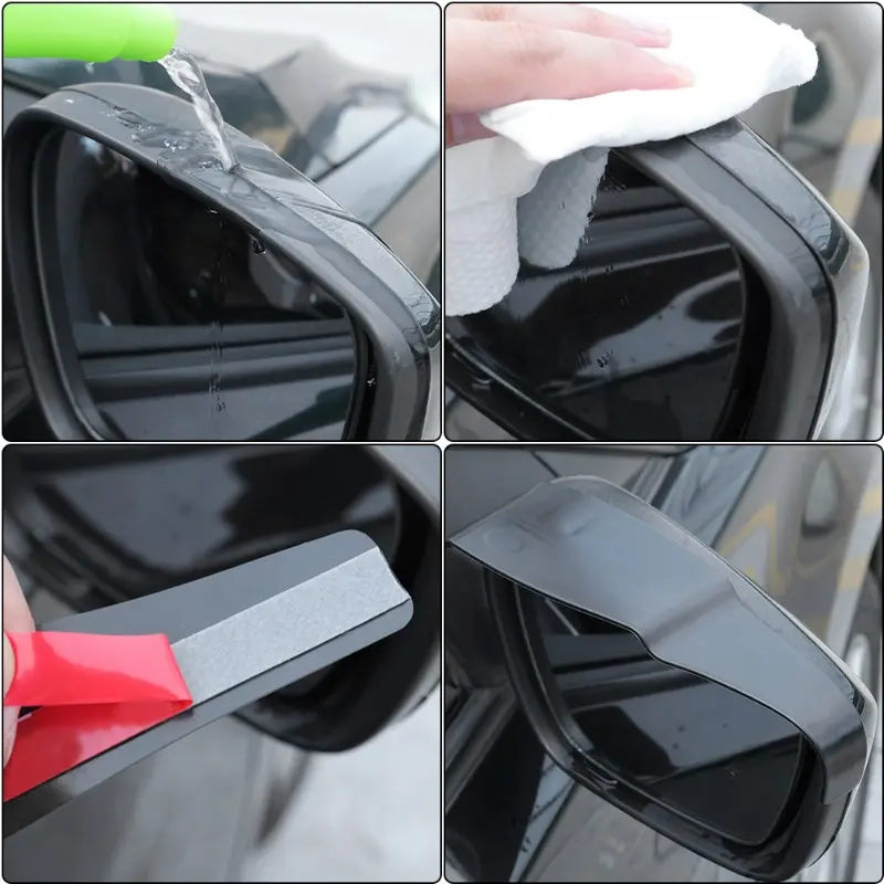Car Rearview Mirror Rain Eyebrow Air Dry Blowing Style Car Rearview Mirror Snow Guard Sun Visor Shade Protector Rainproof Blade