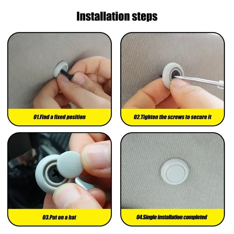 Plastic Car Roof Cloth Off Fixing Screws Special Plastic Snap Screws Decorative Buckle Car Interior Canopy Repair Fixed Buckle