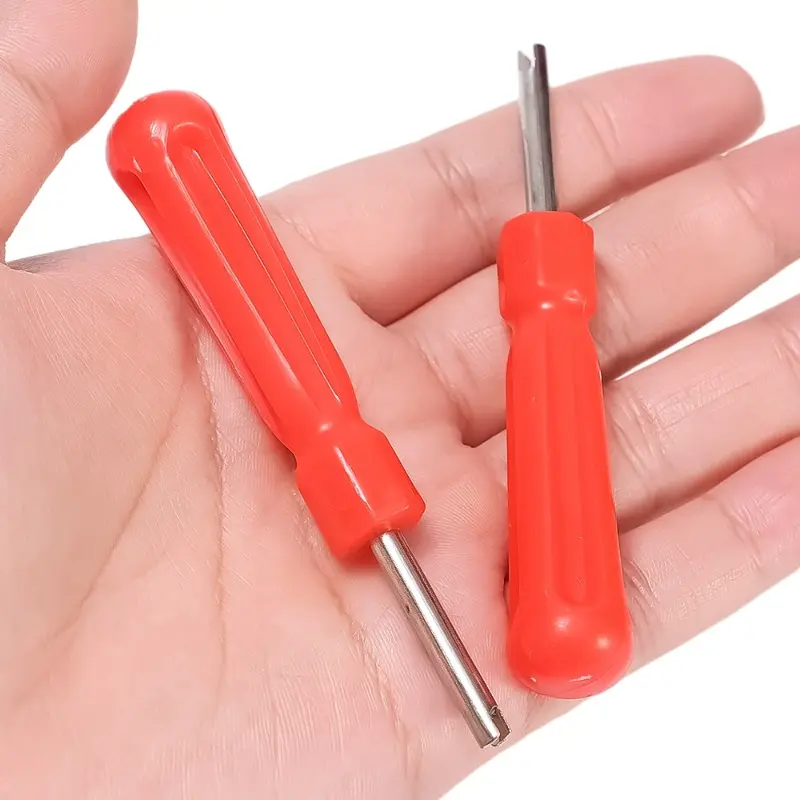 Tire Valve Core Removal Installation Kit Car Bicycle Slotted Handle Tire Valve Stem Core Remover Tire Repair Install Set Tools