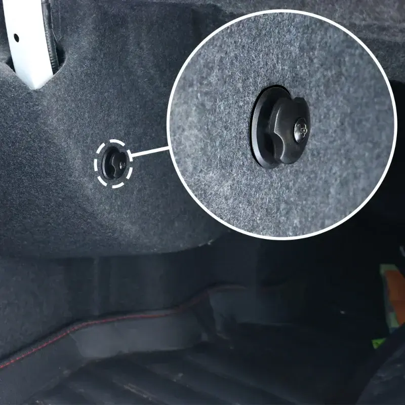 Car Rear Trunk Storage Net Clip Hook Tie Down Ring Loop Auto Fastener Universal Car Interior Organizers Hooks Accessories