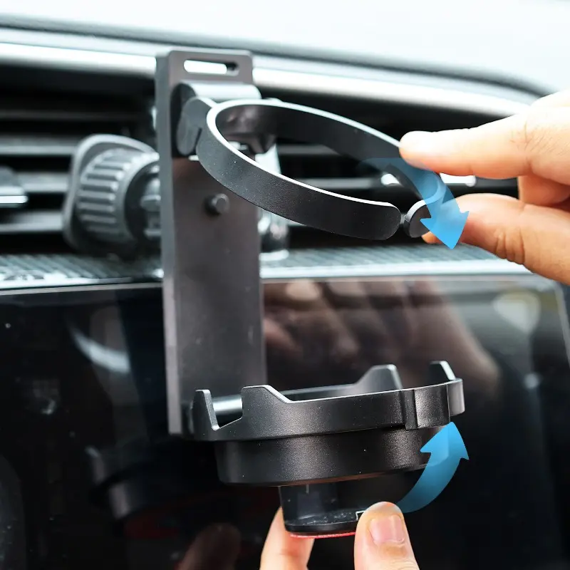 Car Cup Holder Air Vent Outlet Drink Bottle Holder Bottle Holder Auto Interior Accessories Foldable Beverage Ashtray Mount Stand