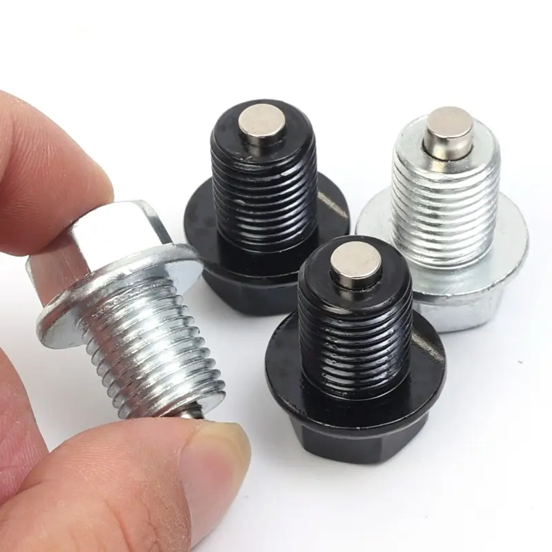 Car Oil Drain Plug Bolt Magnetic Engine Oil Pan Drain Nut Carbon Steel for Honda Volkswagen Hyundai Kia Screws M14*1.5