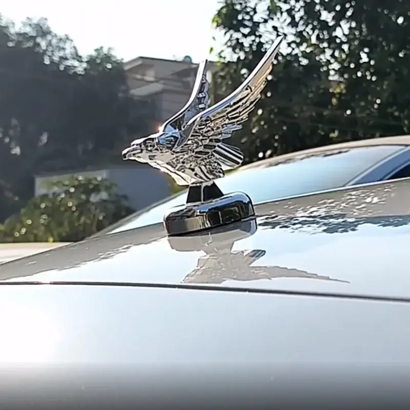 Car Eagle Emblem Ornament Decoration Engine Hood 3D Eagle Emblem Modification Badge Logos Exterior Decor Accessories