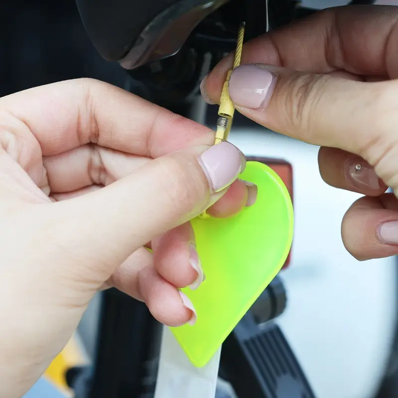Safe Reflective Keychain for Bag Backpack Pendant Strip Car Ornaments Reflectors Adults Children Night Riding Safety Accessories
