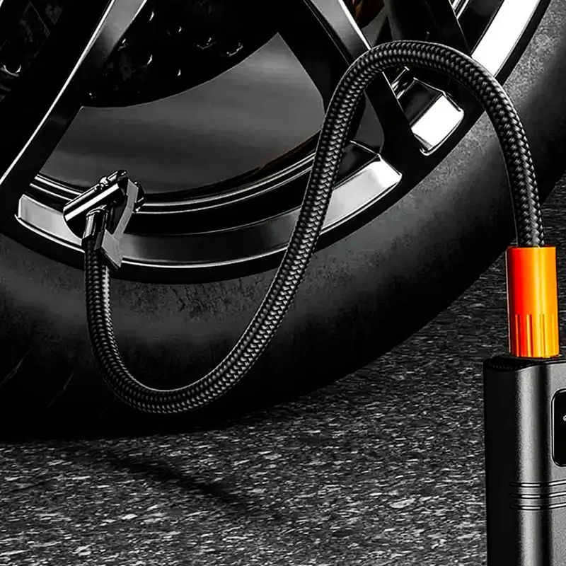 M6 Locking Air Chuck with Air Hose Standard Tire Valve Fine Thread Inflation Hose Adapter Car Motorcycle Repair Tool