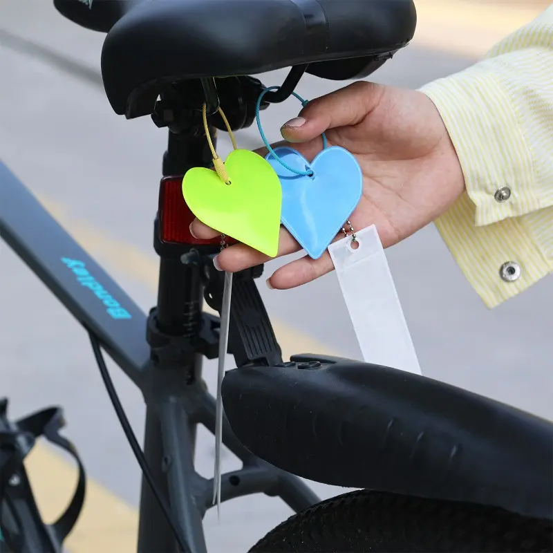 Safe Reflective Keychain for Bag Backpack Pendant Strip Car Ornaments Reflectors Adults Children Night Riding Safety Accessories