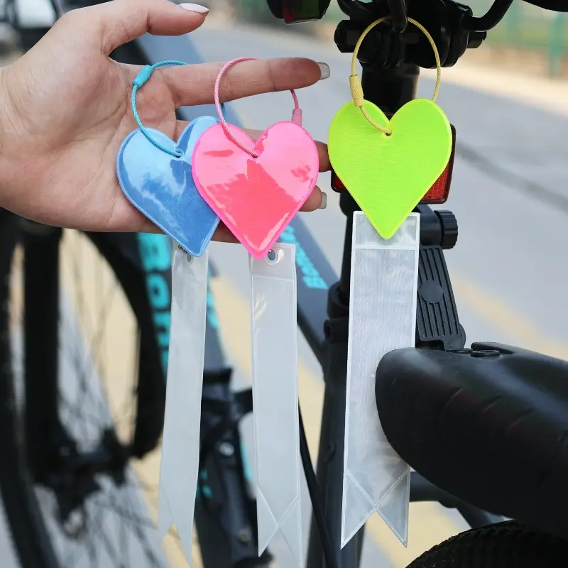 Safe Reflective Keychain for Bag Backpack Pendant Strip Car Ornaments Reflectors Adults Children Night Riding Safety Accessories