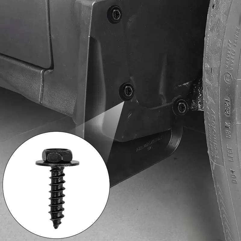 Metal Screw Tapping Fastener U-Type Clip with Screw 90467-05114 for Toyota Camry RAV4 IS300 Bumper Fender Nylon Clip U Nut