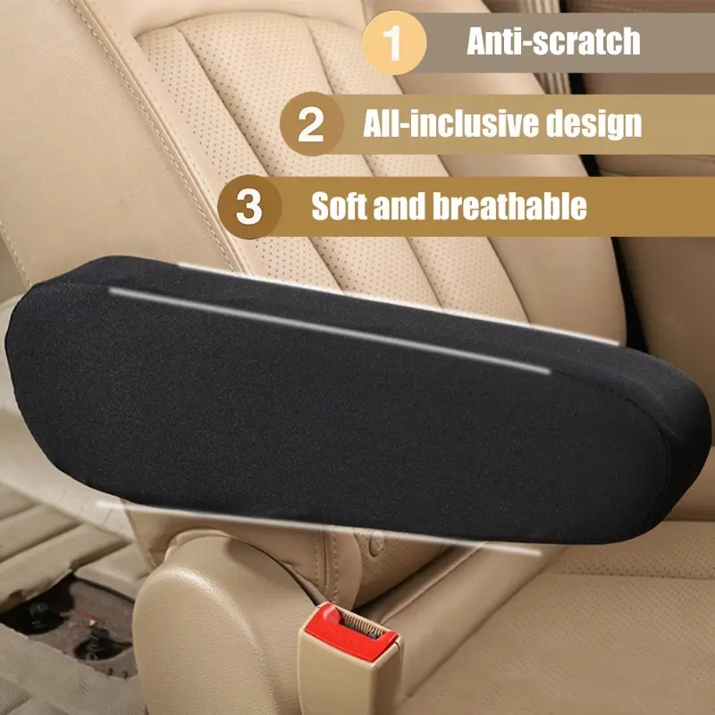 Car Seat Armrest Cover Soft Comfortable Elastic Cloth Universal Auto Interior Armrest Dust Proof Hand Armrest Protector Covers