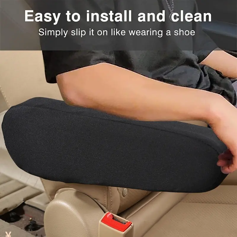 Car Seat Armrest Cover Soft Comfortable Elastic Cloth Universal Auto Interior Armrest Dust Proof Hand Armrest Protector Covers