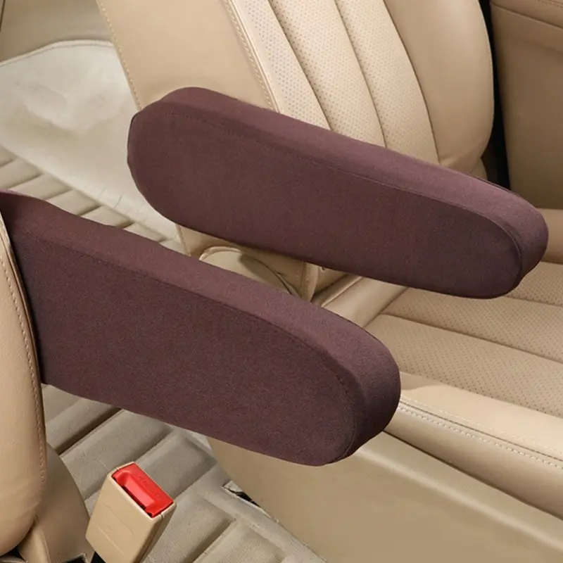Car Seat Armrest Cover Soft Comfortable Elastic Cloth Universal Auto Interior Armrest Dust Proof Hand Armrest Protector Covers