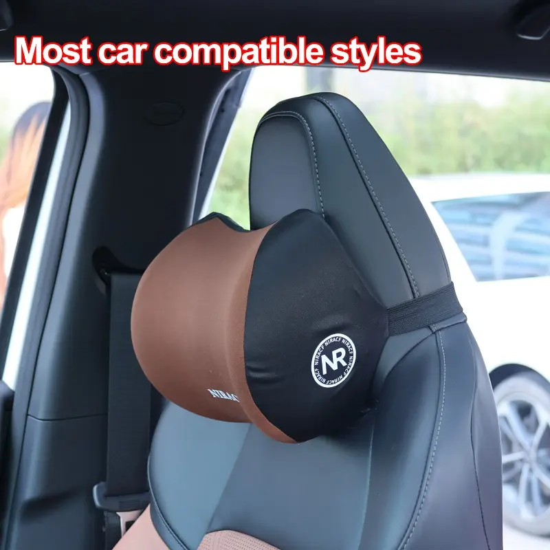 Auto Memory Foam Seat Cushion Set Headrest & Lumbar Pillow Support for Driving Comfort Car Back Neck Cushion Accessories