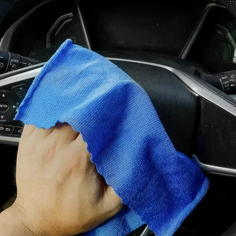 Blue Microfiber Towels Car Wash Drying Cloth Towel Household Cleaning Cloths Auto Detailing Polishing Cloth Home Clean Tools
