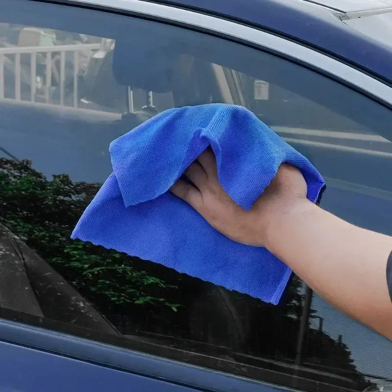 Blue Microfiber Towels Car Wash Drying Cloth Towel Household Cleaning Cloths Auto Detailing Polishing Cloth Home Clean Tools
