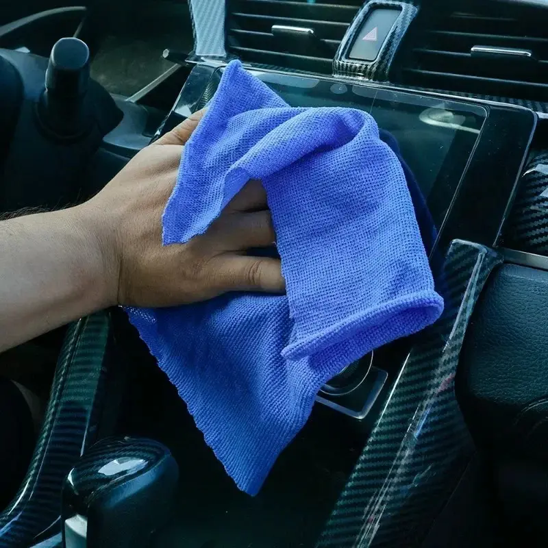 Blue Microfiber Towels Car Wash Drying Cloth Towel Household Cleaning Cloths Auto Detailing Polishing Cloth Home Clean Tools
