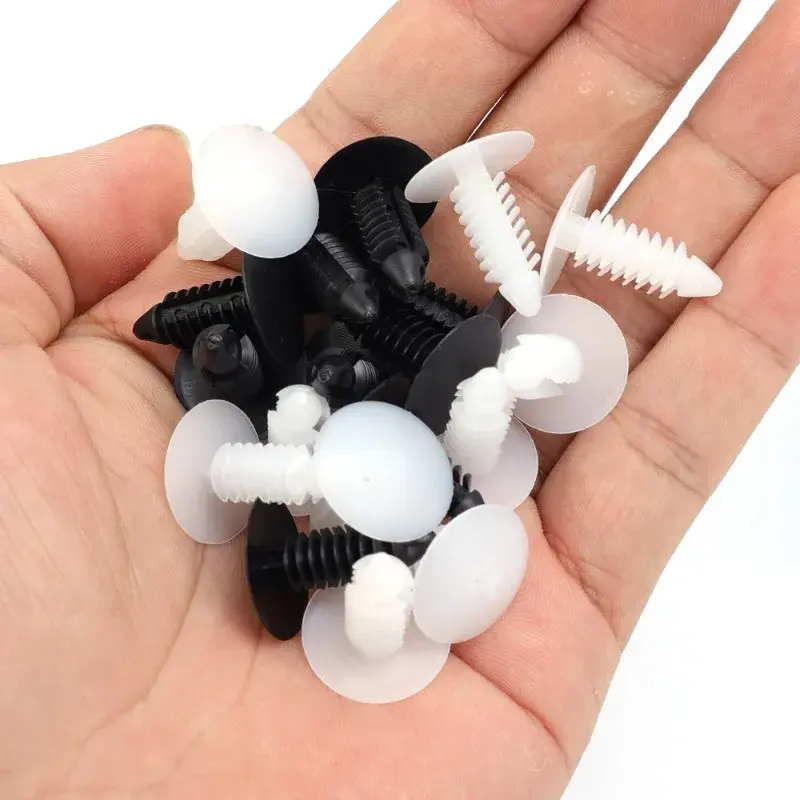 50-10pcs Car Interior Roof Fixing Buckles Barbed Wire Clip Auto Fastener Plastic Rivets Retainer Buckle Fender Push Pin Clips