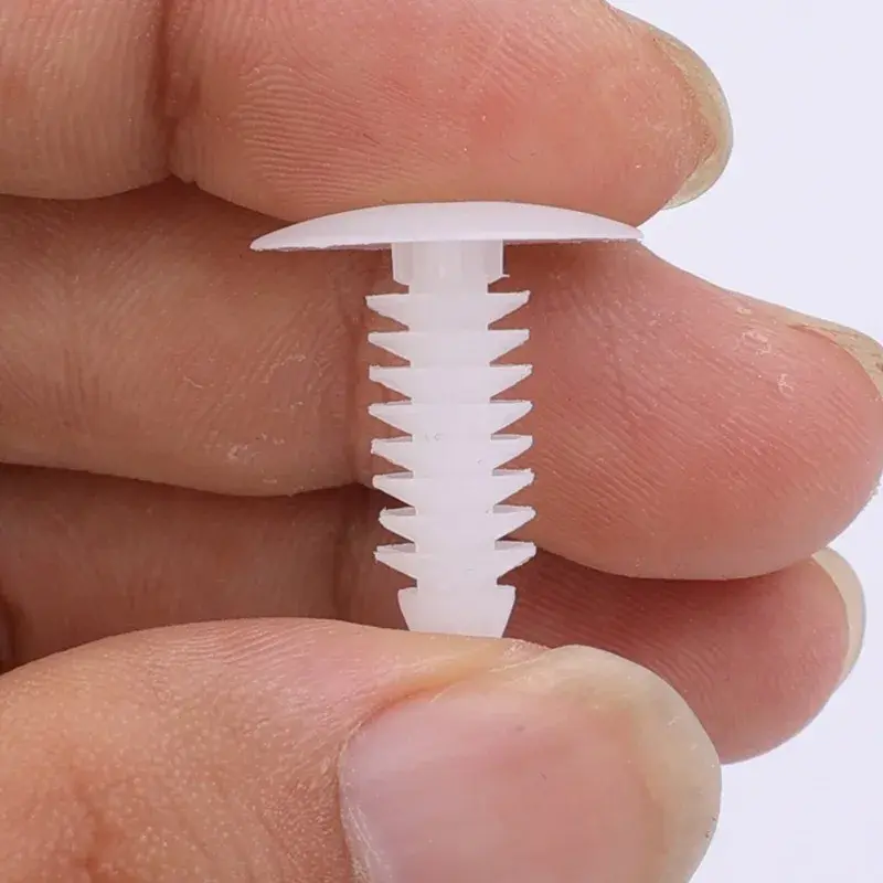 50-10pcs Car Interior Roof Fixing Buckles Barbed Wire Clip Auto Fastener Plastic Rivets Retainer Buckle Fender Push Pin Clips