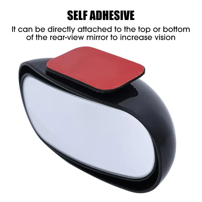 Universal Car Mirror 360° Adjustable Wide Angle Side Rear Mirrors Blind Spot Snap Way for Parking Auxiliary Rear View Mirror