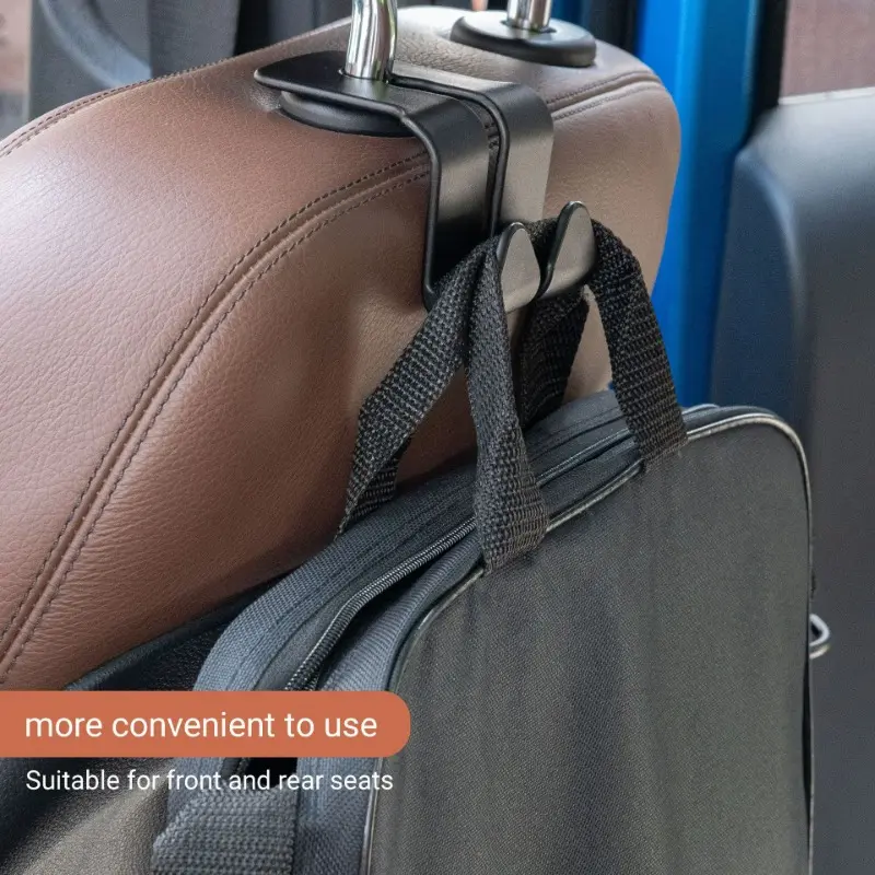 Universal Car Seat Headrest Hook for Auto Back Seat Storage Organizer Hanger Storage Holder for Handbag Purse Bags Clothes Coats