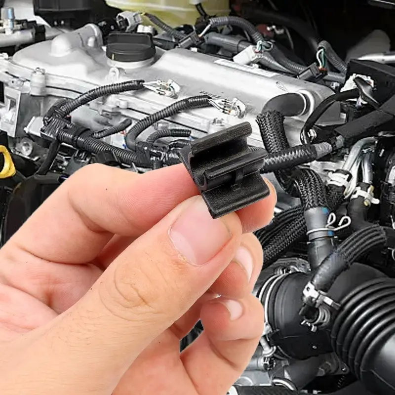 5-50PCS Car Hood Prop Rod Clip Auto Fasteners Engine Cover Support Clips Black Plastic Retainer Suitable for Nissan Models